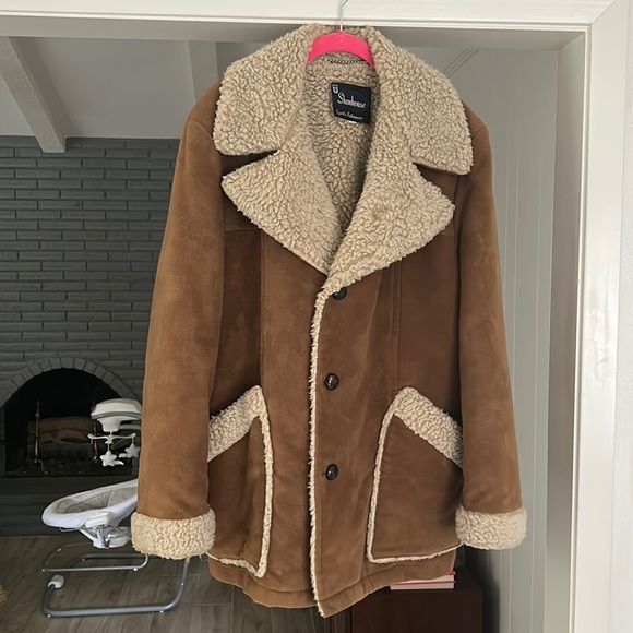 Nordstrom Other - Super rare vintage Shanhouse sports outerwear suede and Sherpa coat